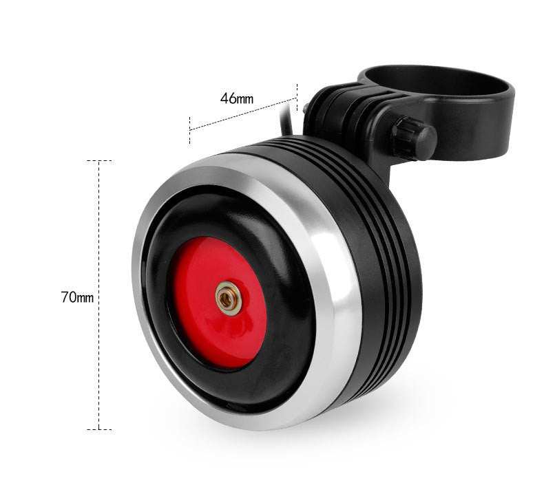 Timbre eléctrico 120 dB con alarma antirrobo + cable USB-C de regalo
