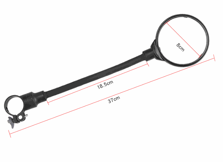 Espejo retrovisor de punta de manillar antirreflejo + tapones de regalo