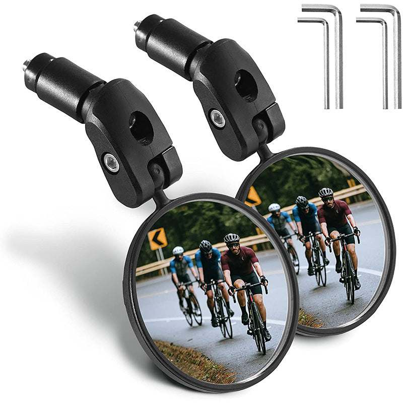 Espejo retrovisor 360° plegable para manillar + timbre mini de regalo
