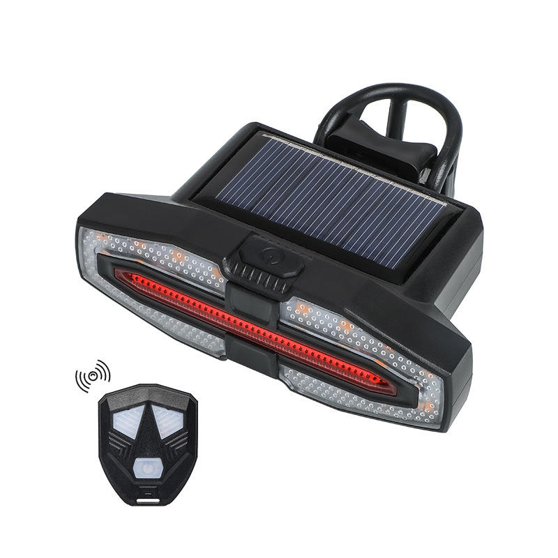 Luz trasera con intermitentes y carga solar AES-027AB