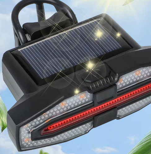 Luz trasera con intermitentes y carga solar AES-027AB