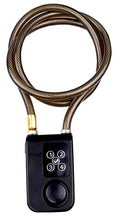 Candado  con cable de acero y Alarma