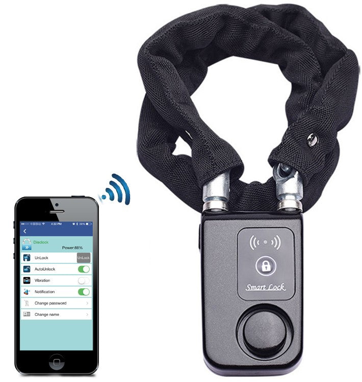 Candado + Cadena + Alarma - AES-018AMB