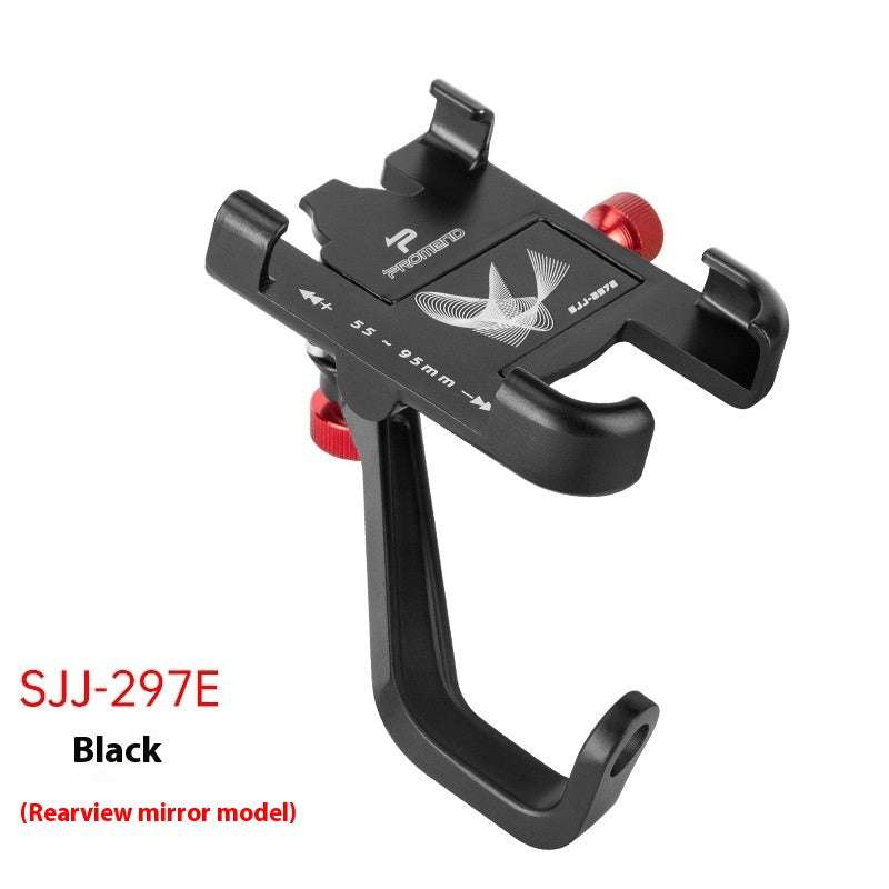 Soporte de móvil de aluminio 360° para manillar + paño de pantalla de regalo