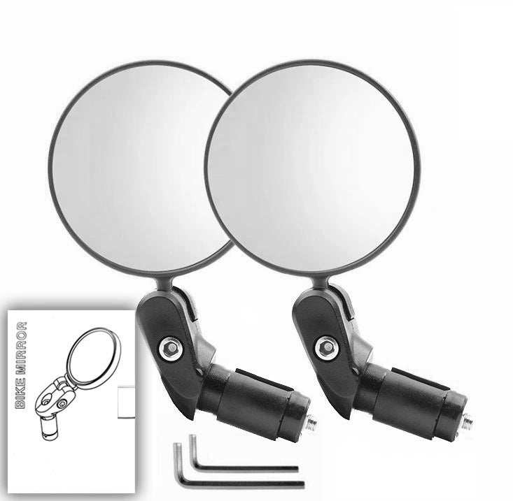 Espejo retrovisor 360° plegable para manillar + timbre mini de regalo
