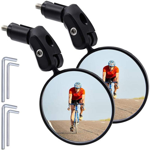 Espejo retrovisor 360° plegable para manillar + timbre mini de regalo